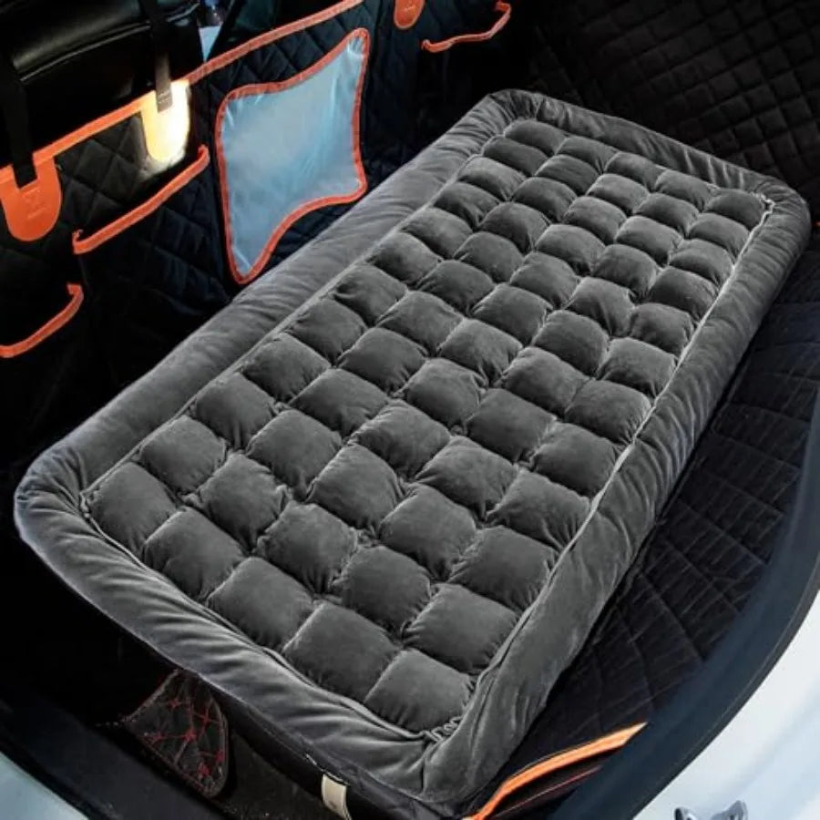 Backseat Pet Bed MatDog Bed for Car Fuzzy Dog Seat Cover for Car Back Seat Non-Slip Travel Pet Mat Fit for Backseat Extenders S