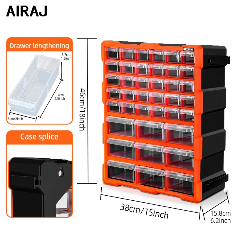 AIRAJ Multi Drawer Plastic Storage Cabinet Bead Lego Makeup Organizer