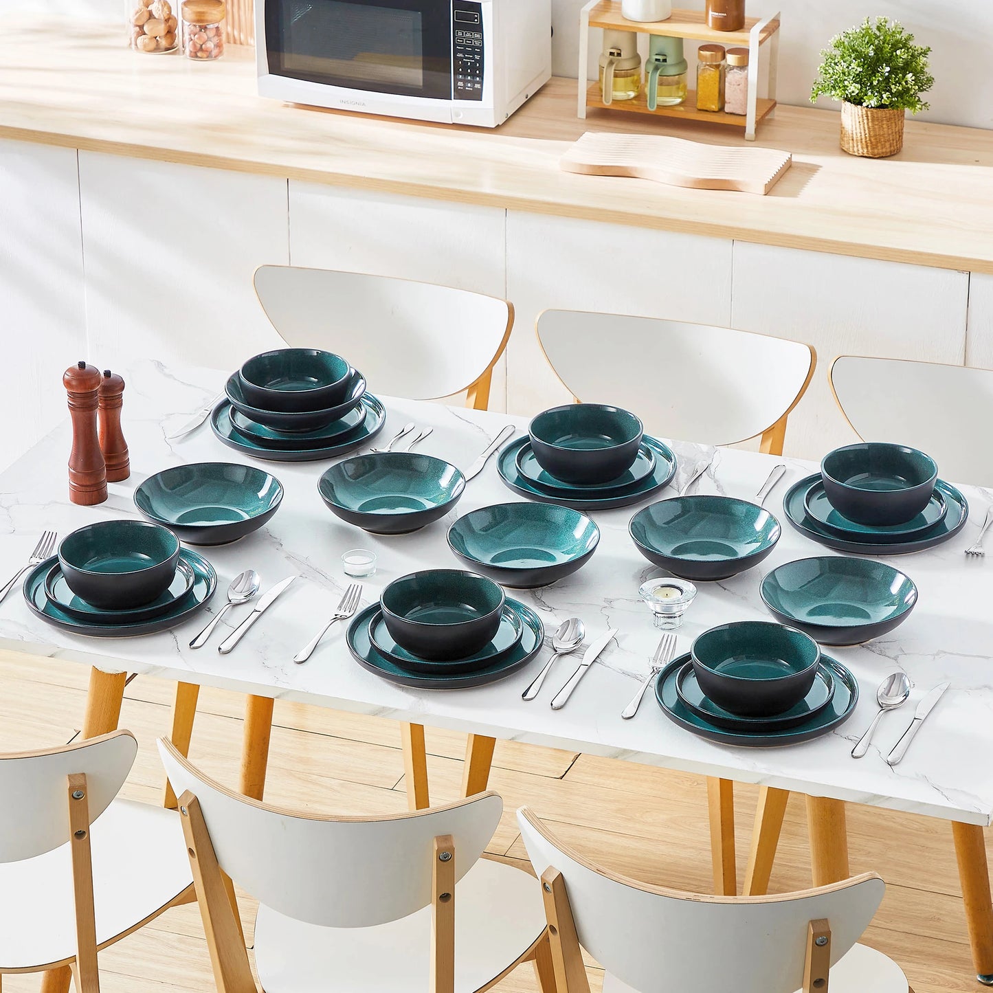 Vancasso PLAYB Reactive Glaze Stoneware Dinnerware Set