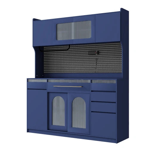 Buffet With Hutch Storage Cabinet For Dining Room With Drawers
