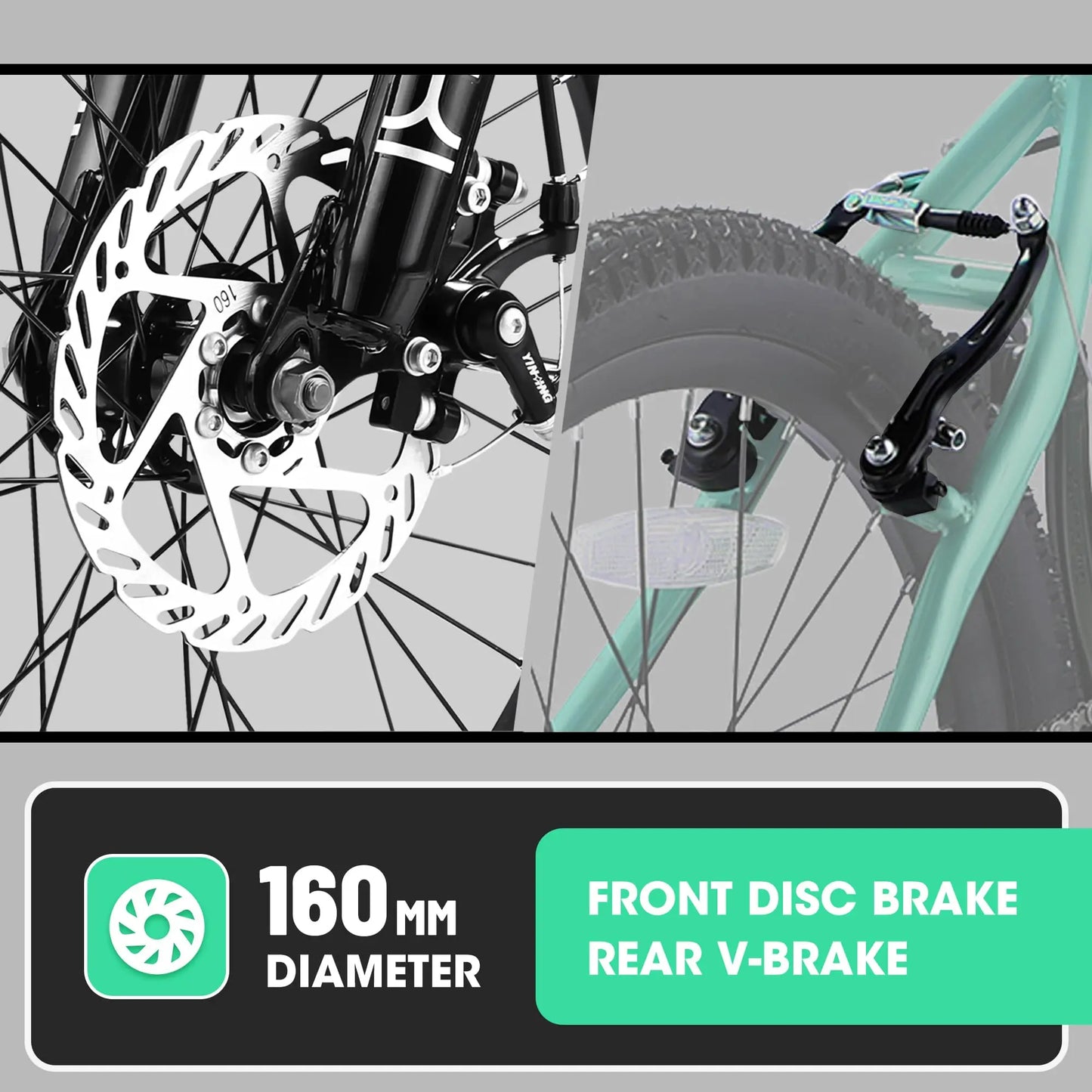 Kids Mountain Bike 7 Speed Front Suspension Disc Brake