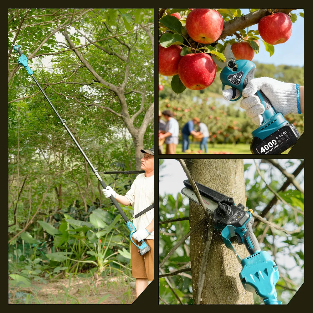 Seesii 3 In 1 Brushless Electric Chainsaw With Extension Rod