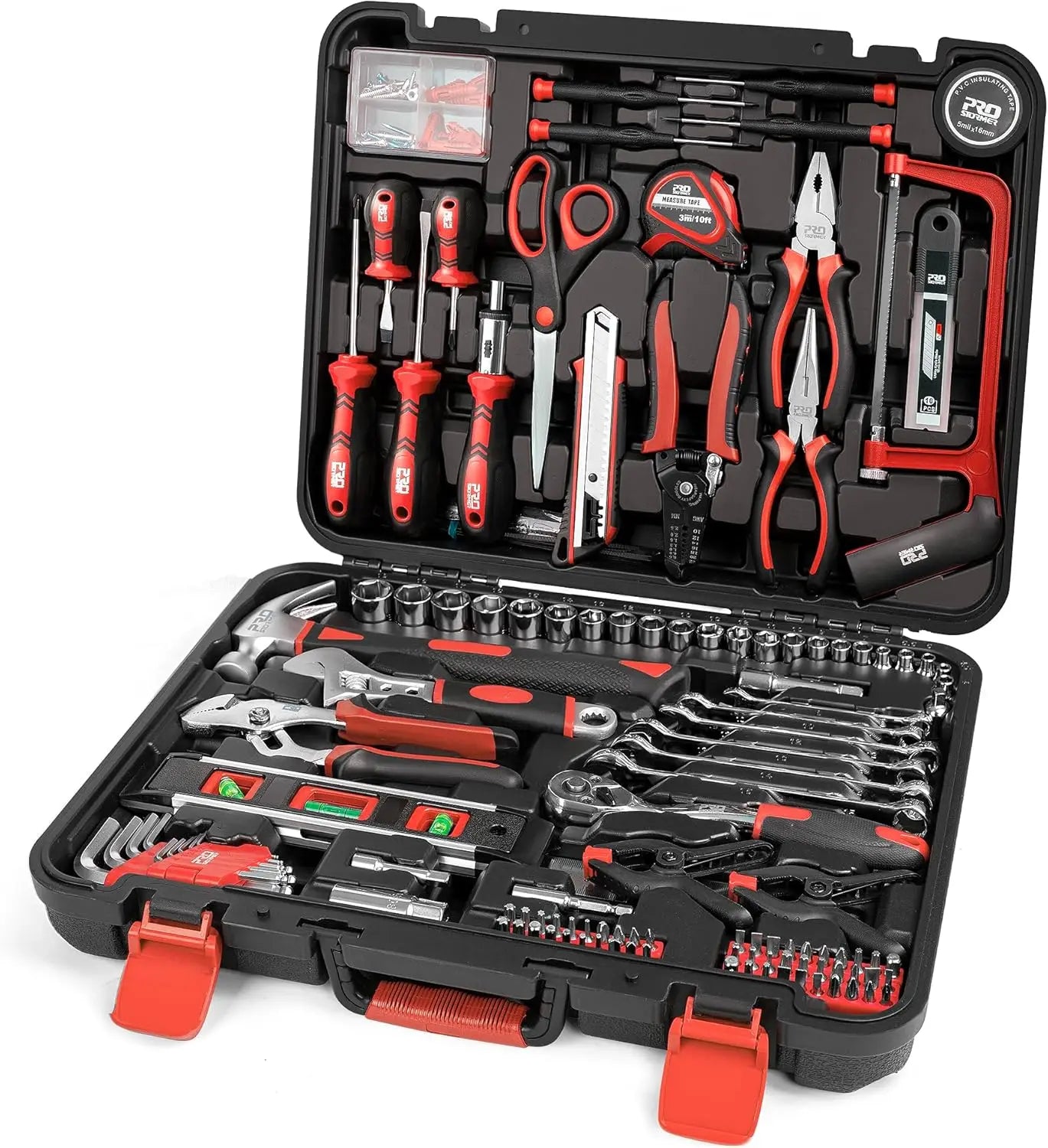 Prostormer 259-Piece General Household Tool Kit With Storage Toolbox