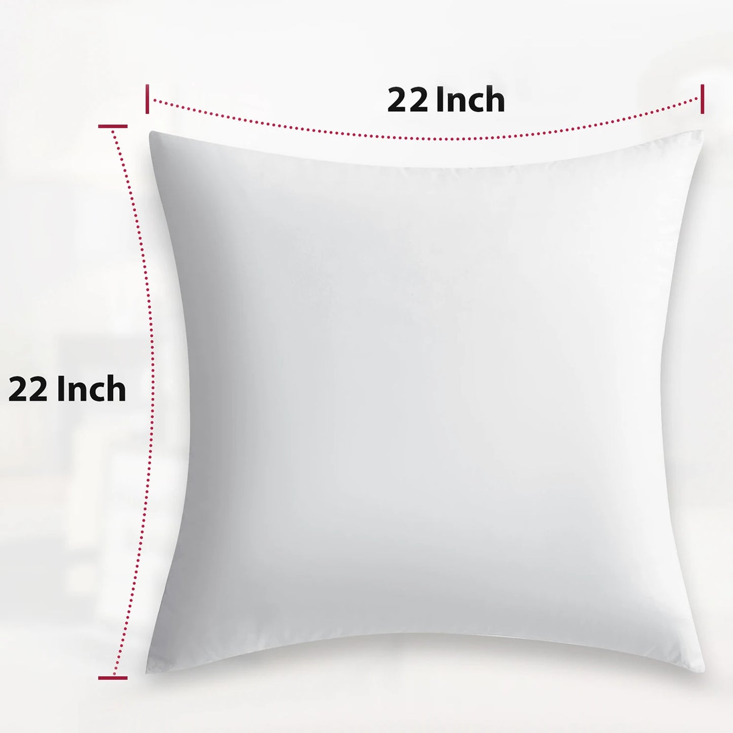 LDC Lux Decor Collection Throw Pillow Inserts 4 Soft Cushions