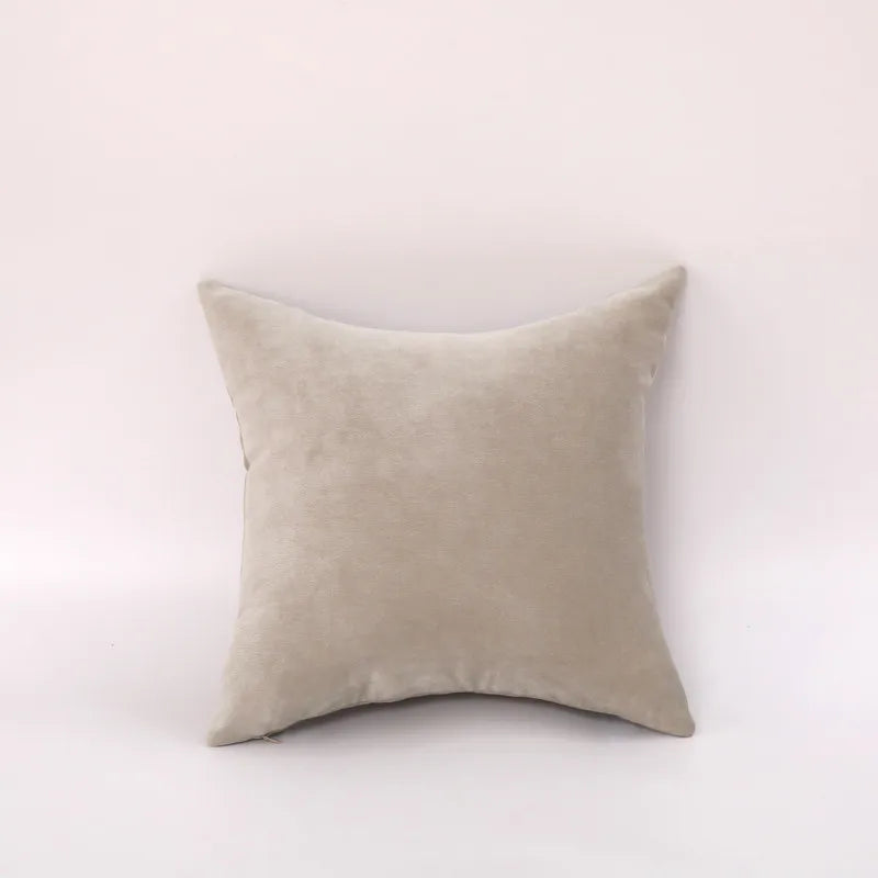 Pack Of 2 Solid Velvet Pillow Covers For Sofa Decor