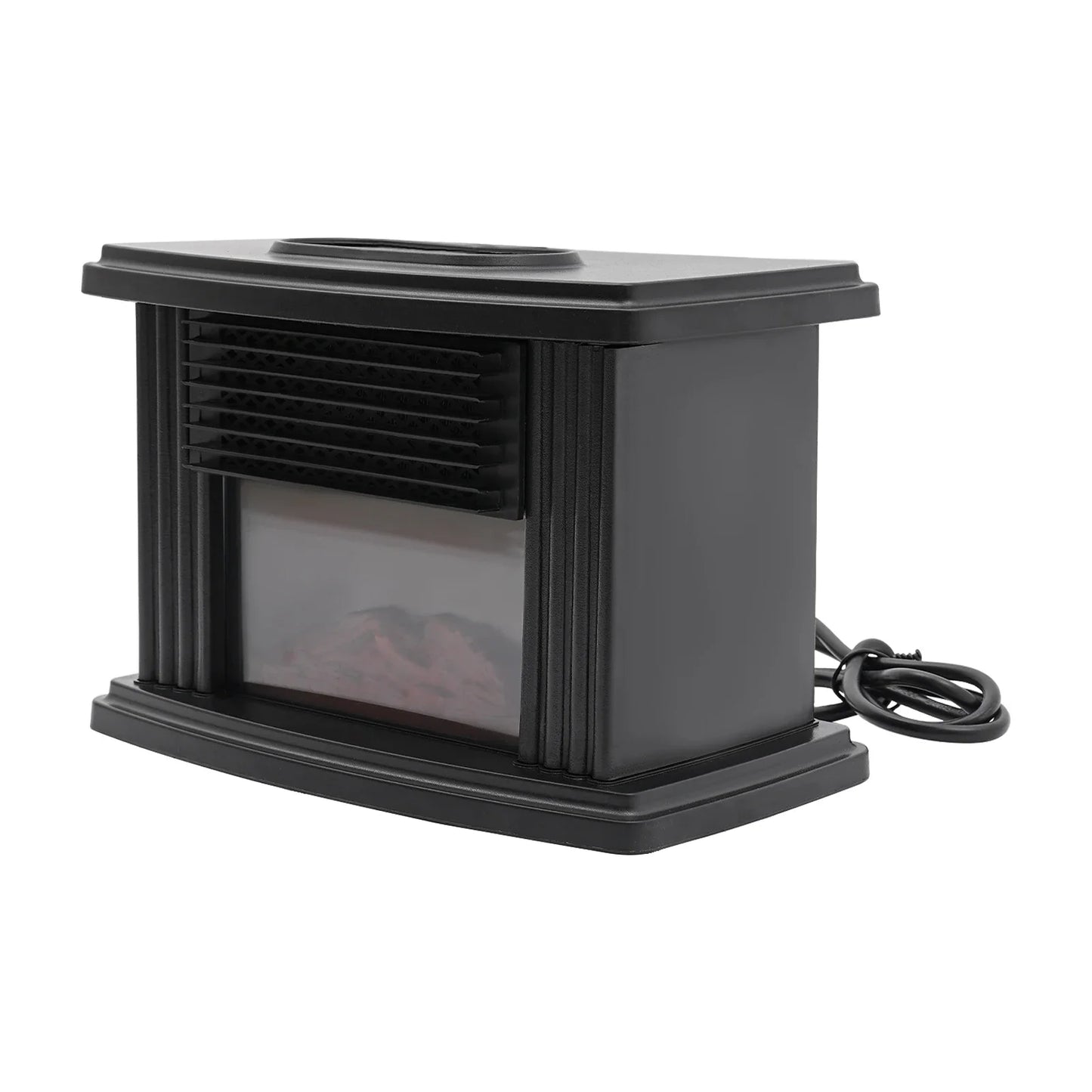 1000W Infrared Electric Fireplace Heater With 3D Flame Effect Adjustable