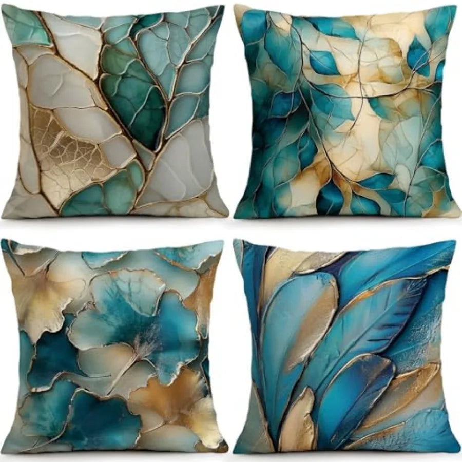 Decorative Throw Pillow Covers Set Of Four For Living Room