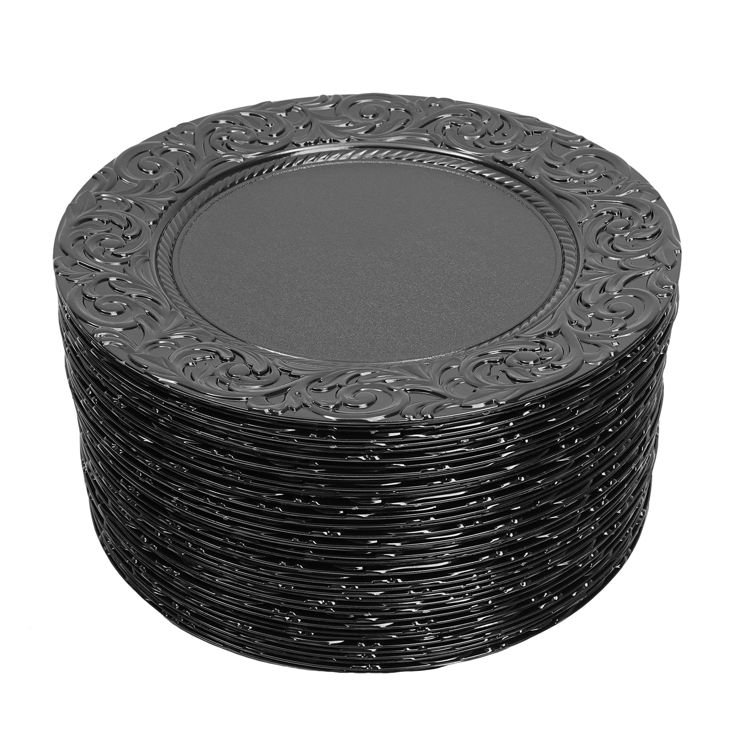 Charger Plates 100 Piece Round Reusable Serving Set for Weddings