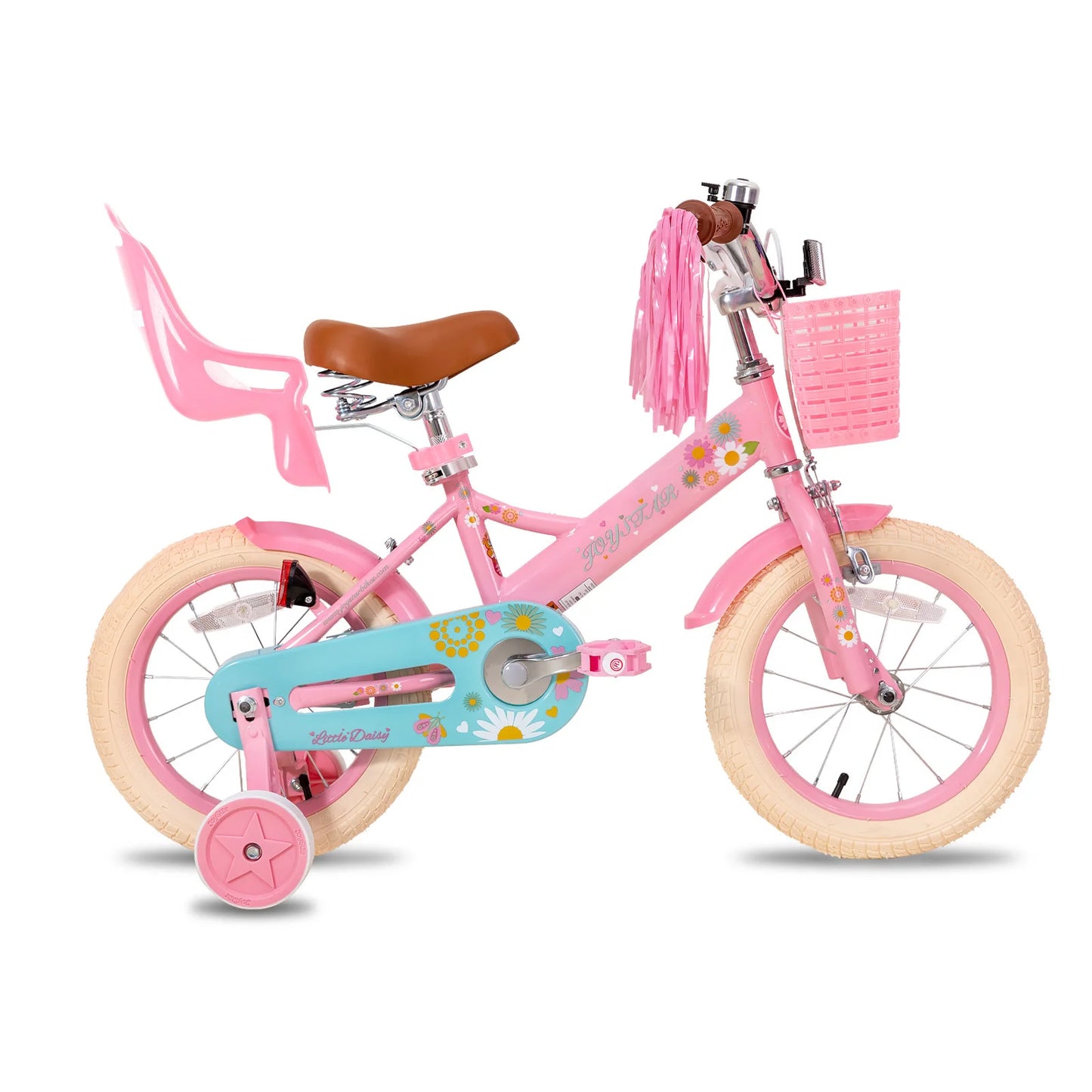 Joystar Little Daisy Girls Kids Bike With Doll Seat