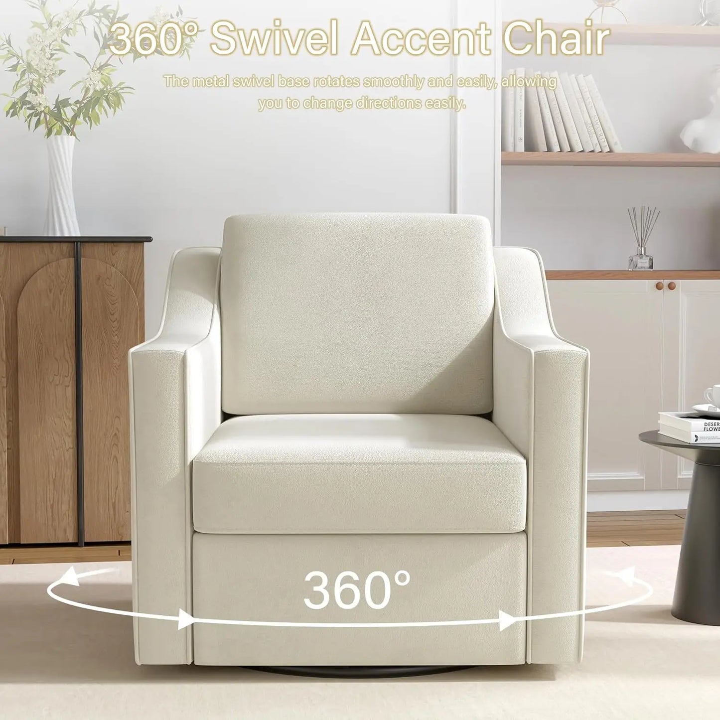 Upholstered Club Armchairs Set of 2 Chenille Fabric