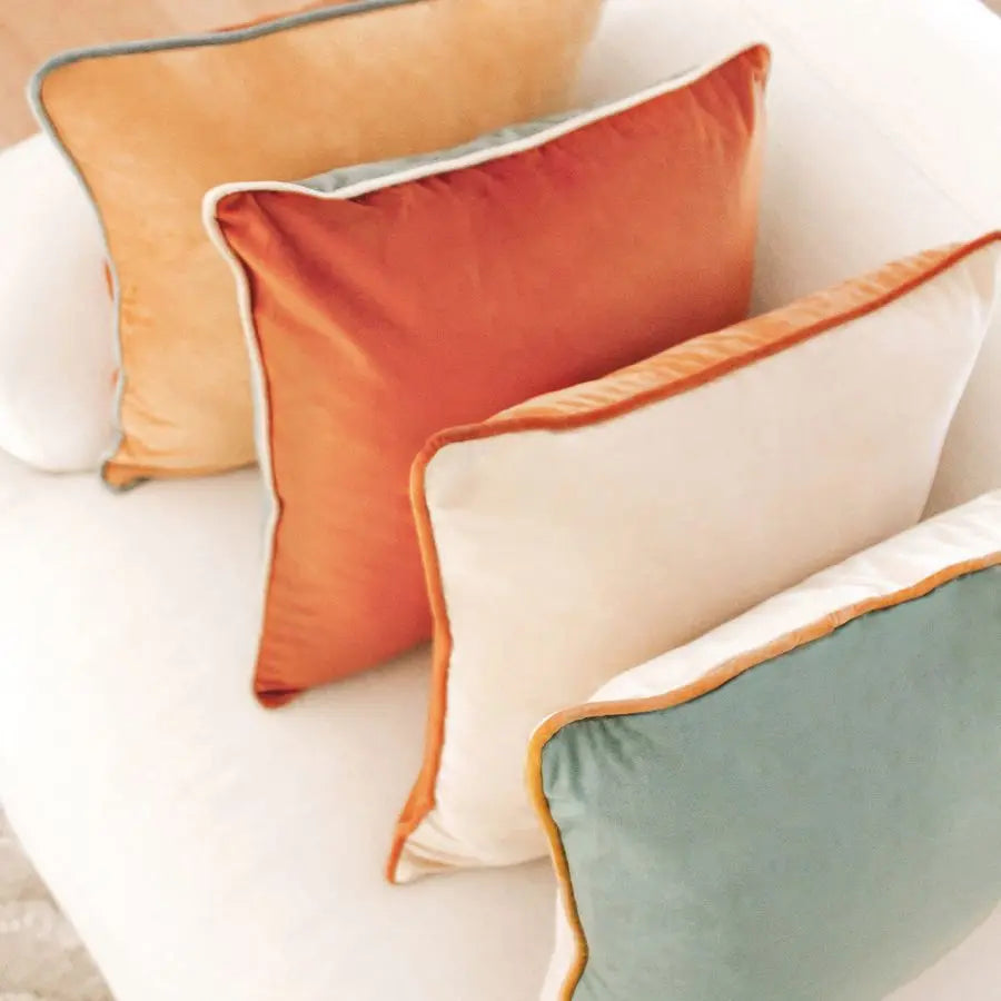 Velvet Throw Pillow Covers Set Of Four Cushions Home Decor