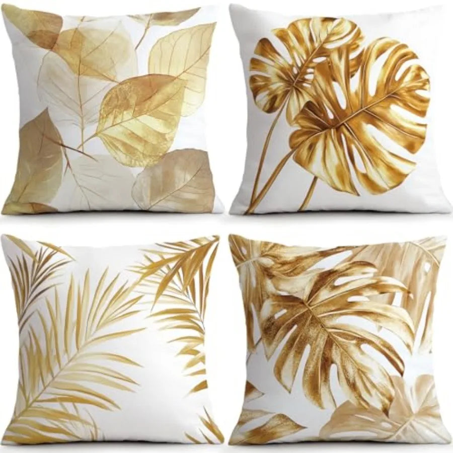Decorative Throw Pillow Covers Set Of Four For Living Room
