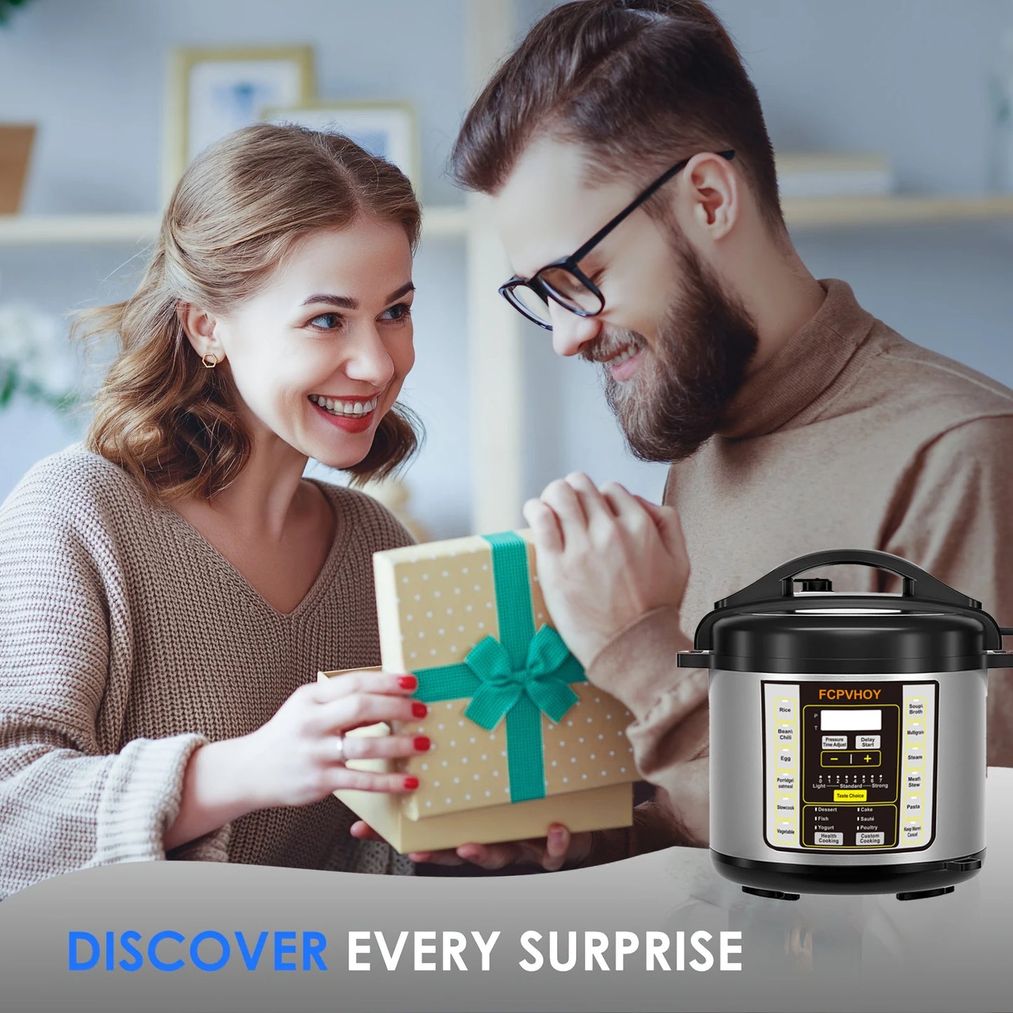 Nine Function Electric Pressure Cooker Featuring Safer Venting Design