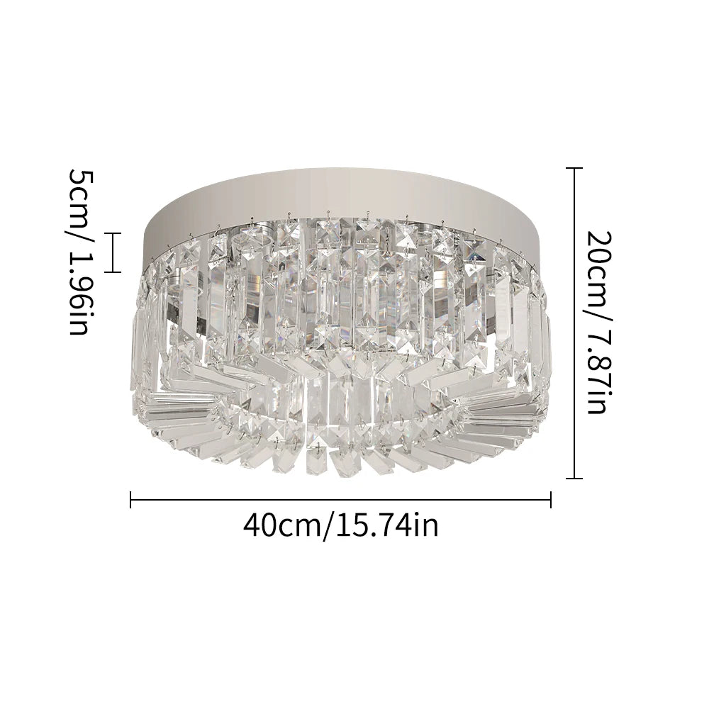 VETRULUS Crystal LED Ceiling Chandelier For Living Room Lighting