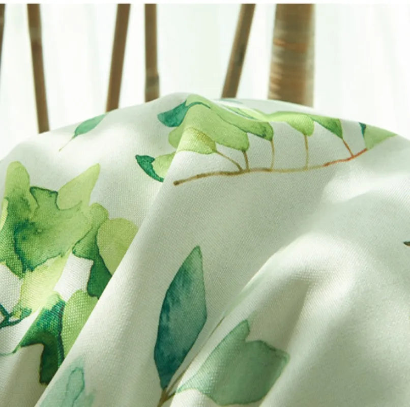 Indoor And Outdoor Waterproof Decorative Square Throw Pillow Cover With Leaf Pattern