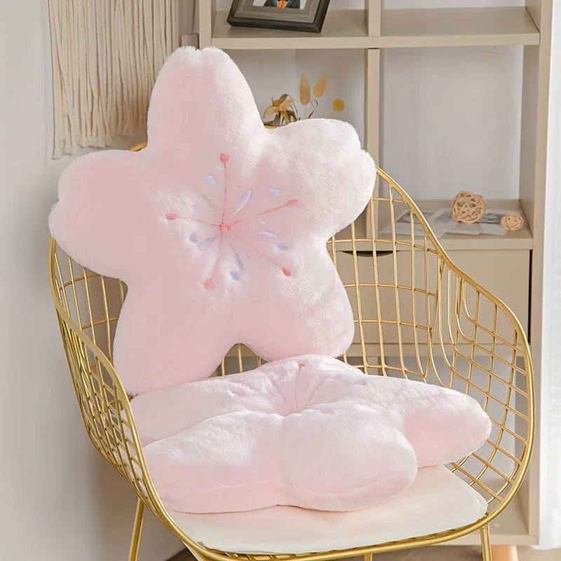Cherry Blossom Flower Pillow Princess Style for Living Room