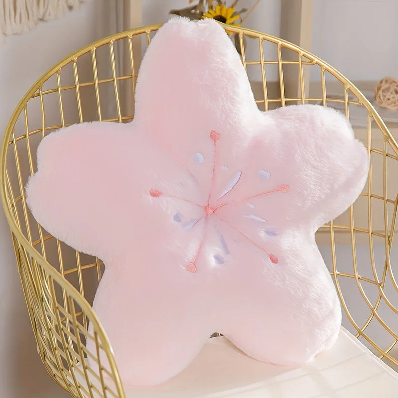 Cherry Blossom Flower Pillow Princess Style for Living Room