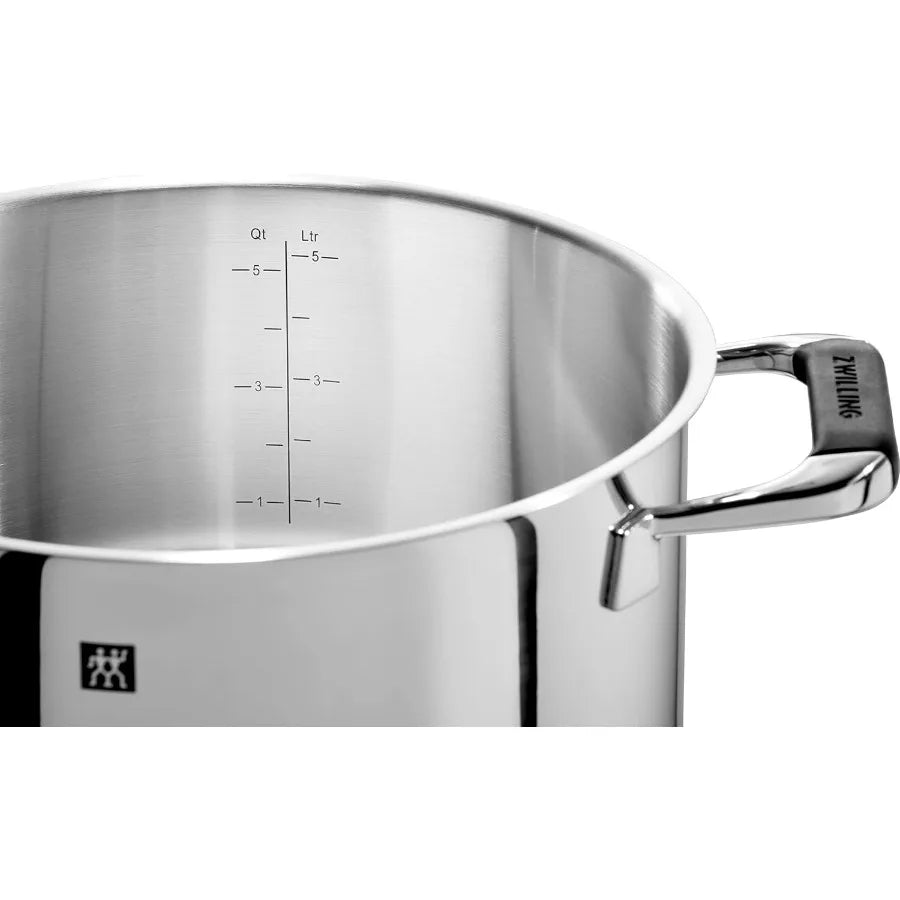 Cornelia Poletto 5-Piece Stainless Steel Saucepan Set For Induction