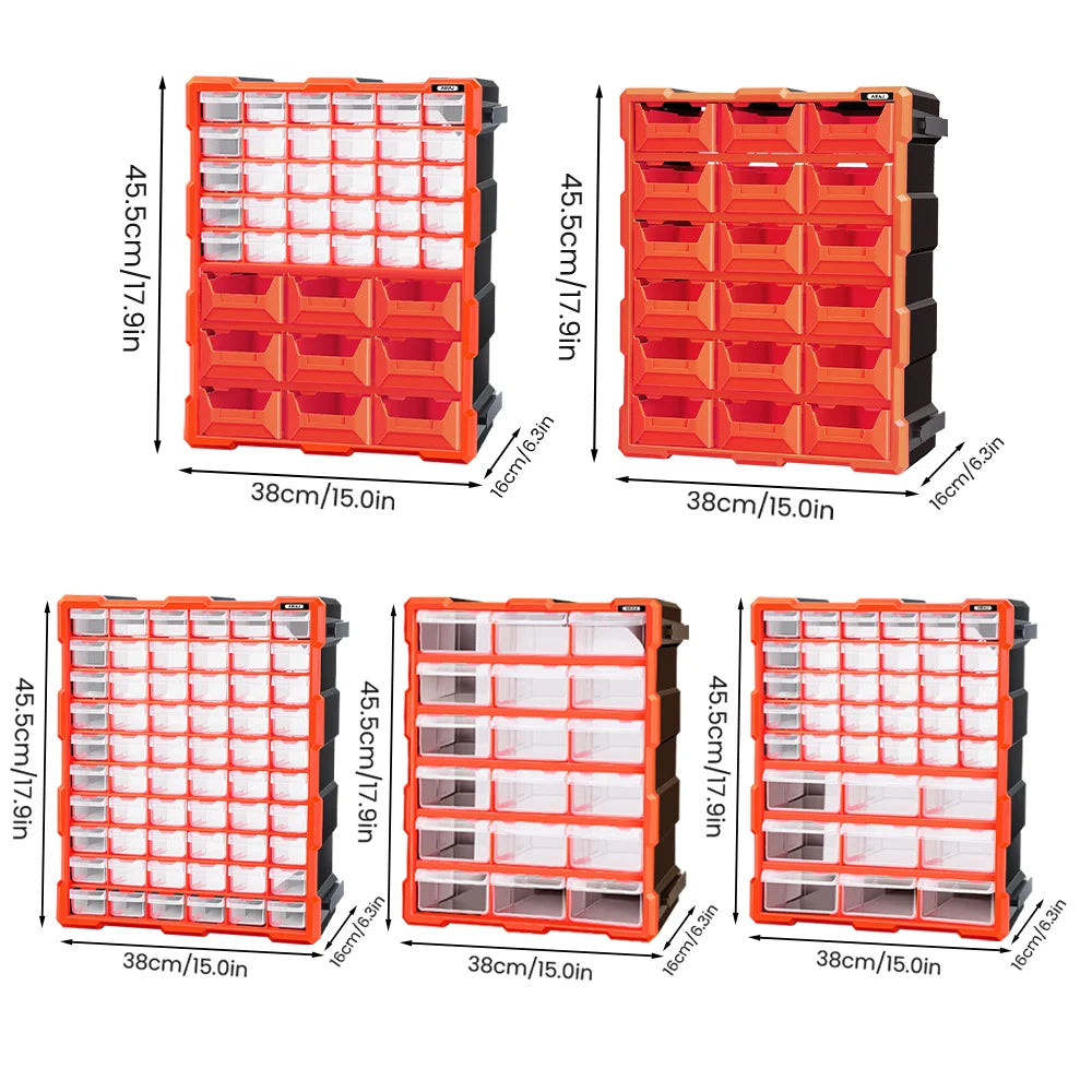 AIRAJ Multi Drawer Plastic Storage Cabinet Bead Lego Makeup Organizer