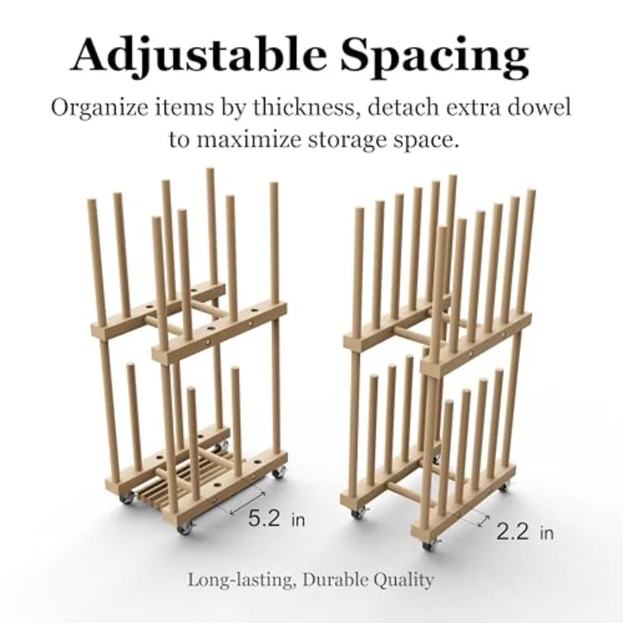 Art Storage Rack For Canvas And Drawing Supplies Portable