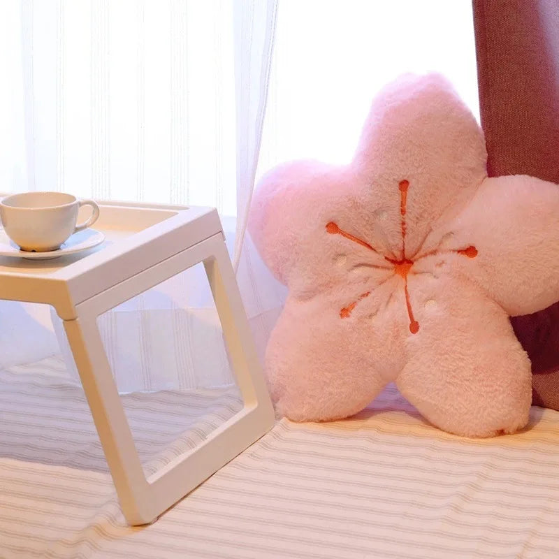 Cherry Blossom Flower Pillow Princess Style for Living Room