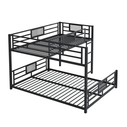 L Shaped Metal Bunk Bed With Sturdy Construction Durable