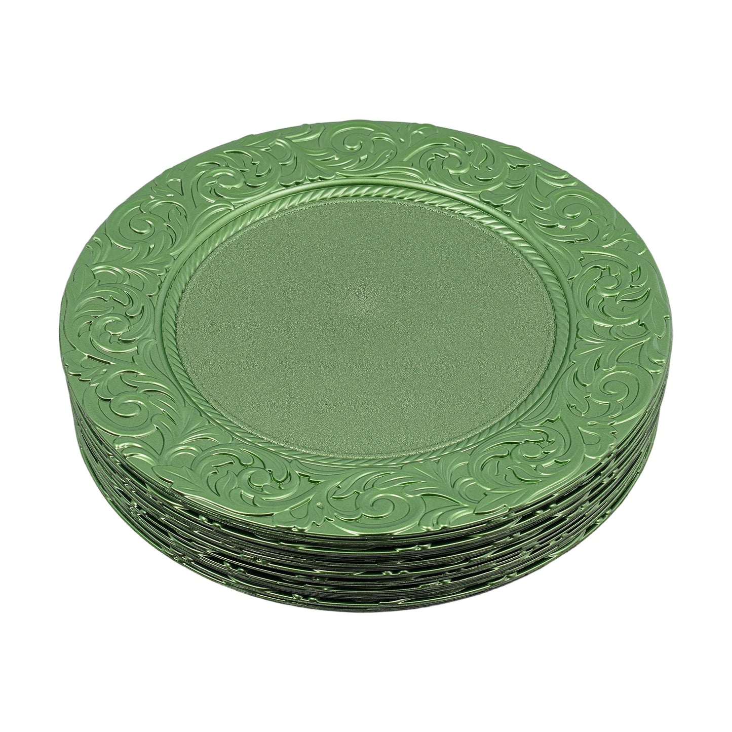 Charger Plates 100 Piece Round Reusable Serving Set for Weddings