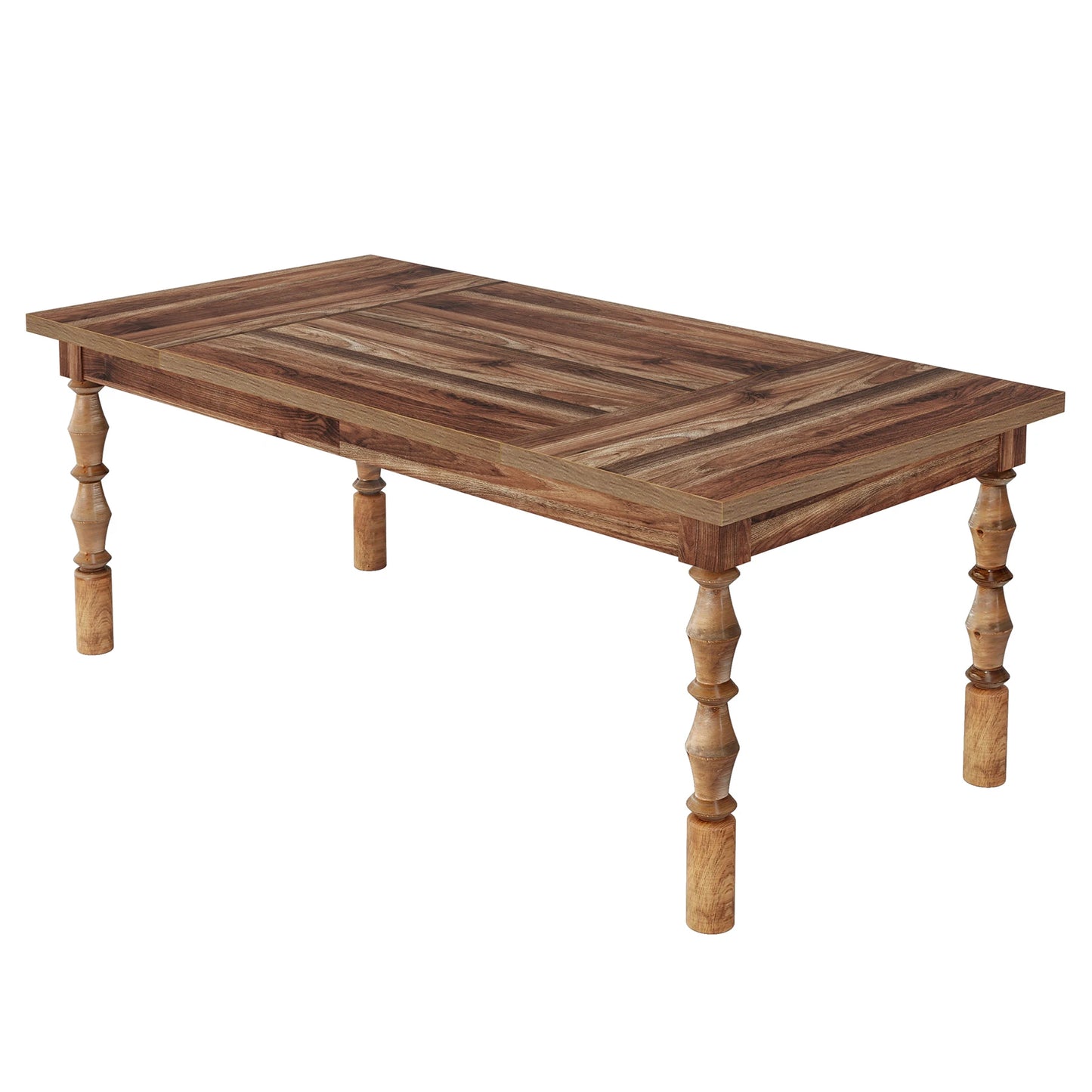 Tribesigns Wood Patio Table For 4 To 6 People Outdoor Dining
