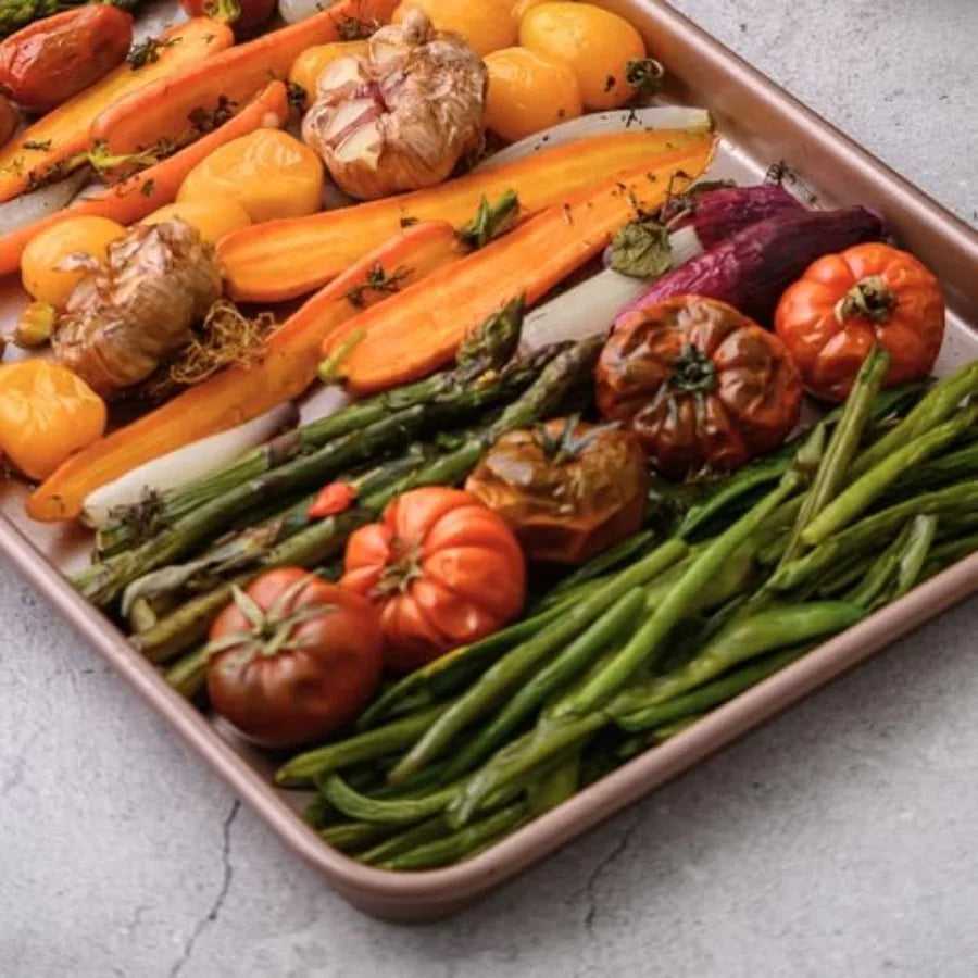Nonstick Baking Sheets Set of 6 PFOA and BPA Free Non Toxic Bakeware