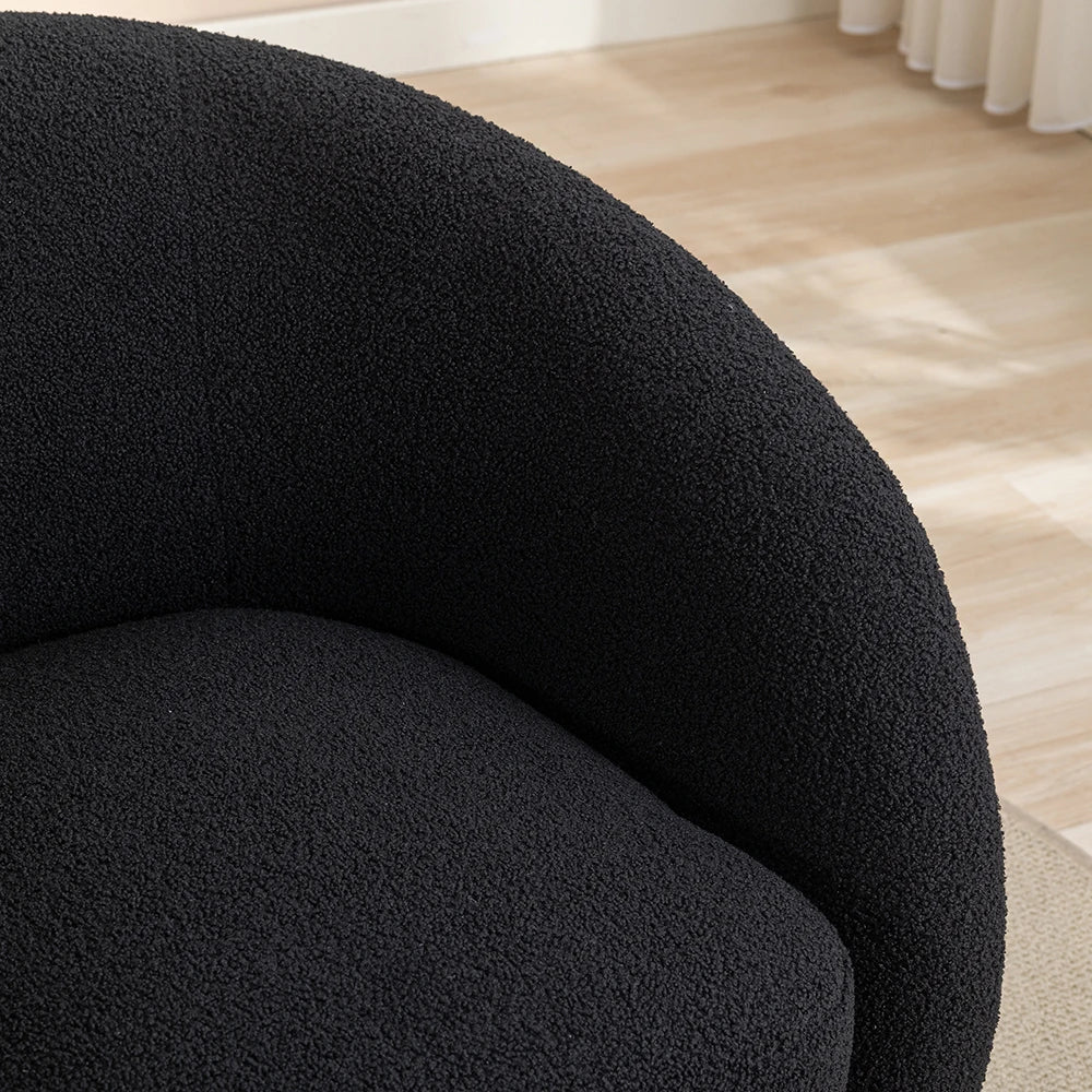Modern Velvet 360 Degree Swivel Accent Armchair Set of 2