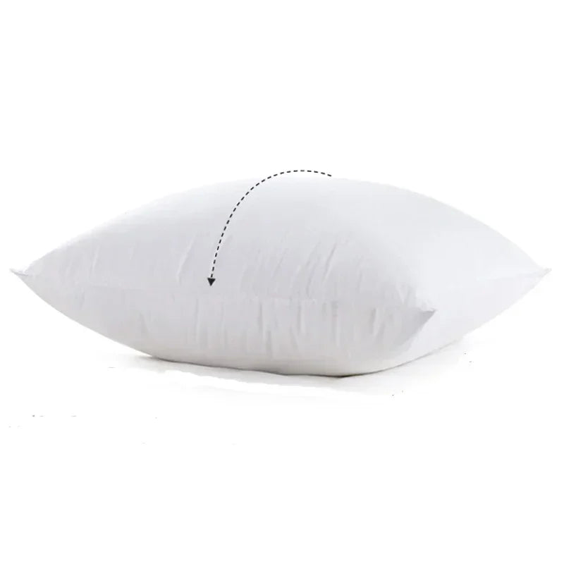 Solid Polyester Cotton Throw Pillow Set With Fiber Fill For Sofa Bed