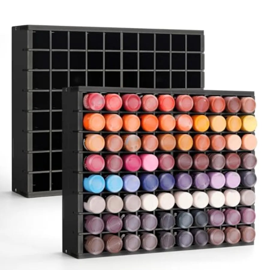 2 Pack Paint Organizer Rack Wall Mount For Bottles