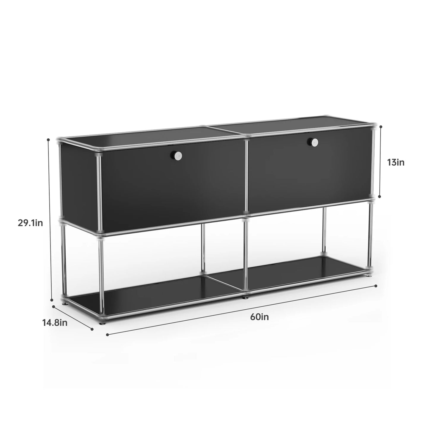 Stainless Steel Storage Cabinet TV Stand For Living Room Office