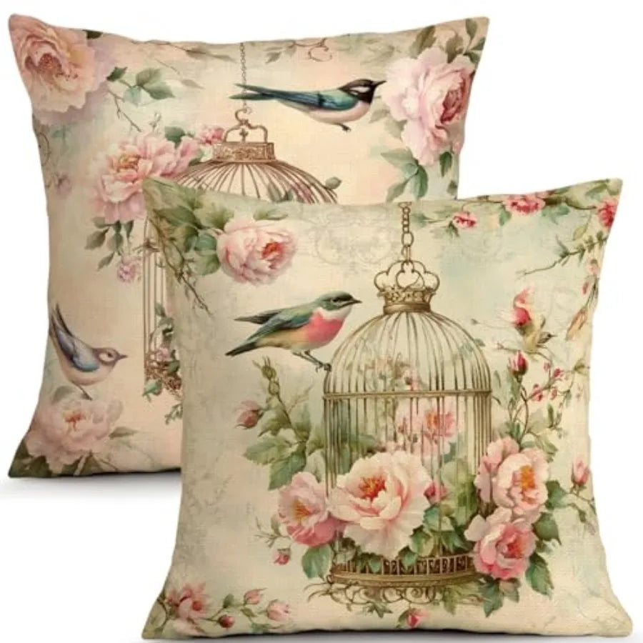 Decorative Throw Pillow Covers Set Of Four For Living Room