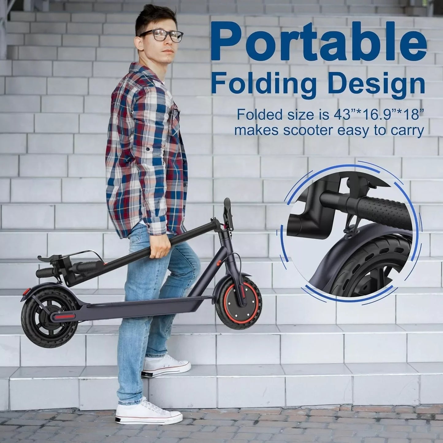 Ladped LP60 Electric Scooter 350W Folding 19mph 16 Mile Range