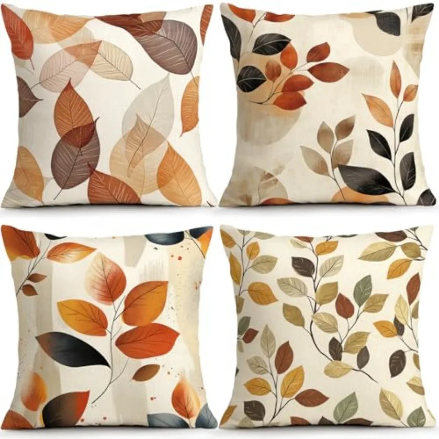 Decorative Throw Pillow Covers Set Of Four For Living Room