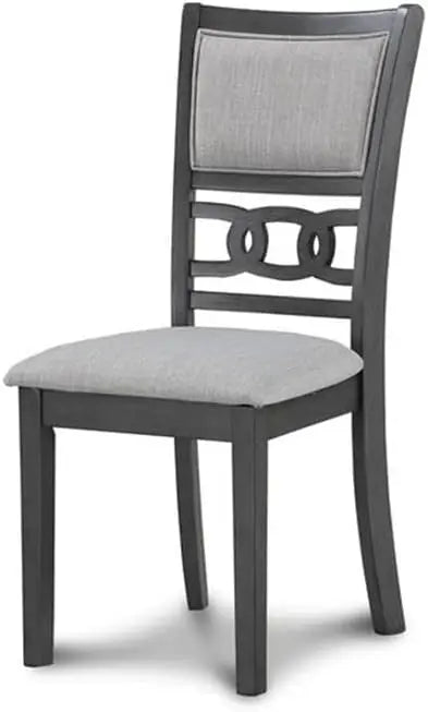 Round Dining Set With Table And Four Chairs Wood Frame