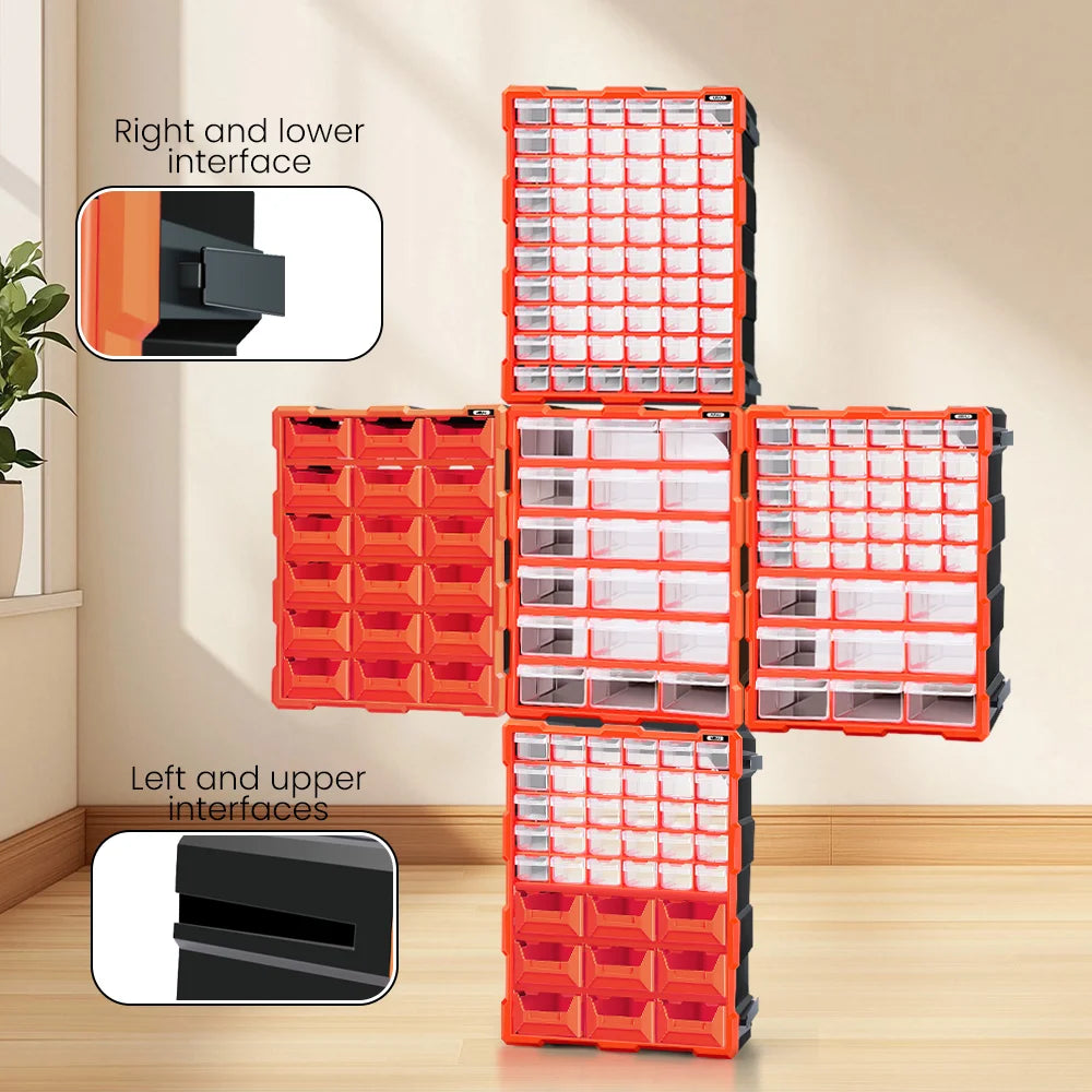 AIRAJ Multi Drawer Plastic Storage Cabinet Bead Lego Makeup Organizer