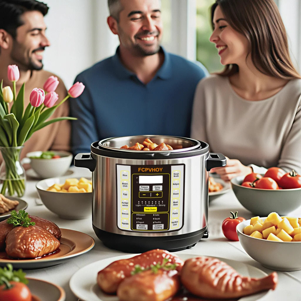 Nine Function Electric Pressure Cooker Featuring Safer Venting Design