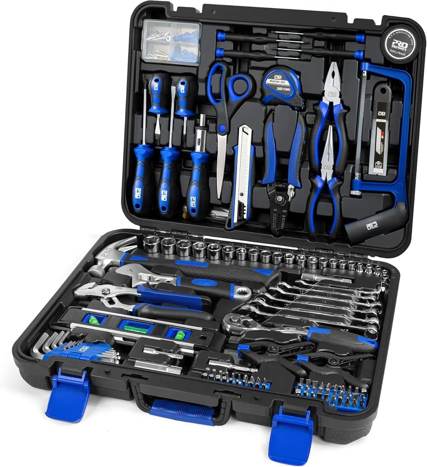 Prostormer 259-Piece General Household Tool Kit With Storage Toolbox