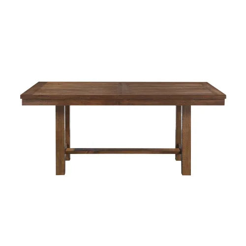 Six Piece Wood Dining Table Set With Chairs And Cushions