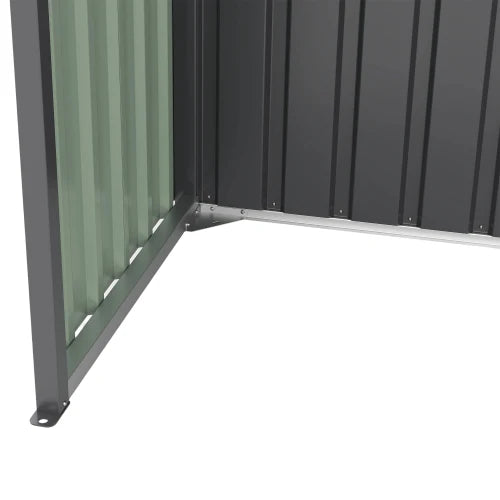 Oversized Metal Storage Shed With Lockable Door For Tools