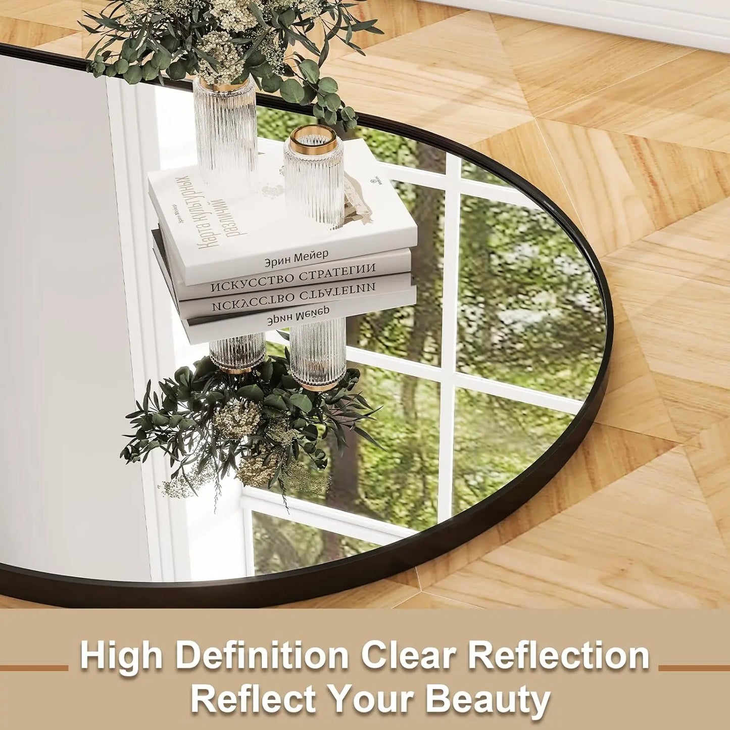HARRITPURE Aluminum Frame Full Length Mirror For Bedroom Living Room