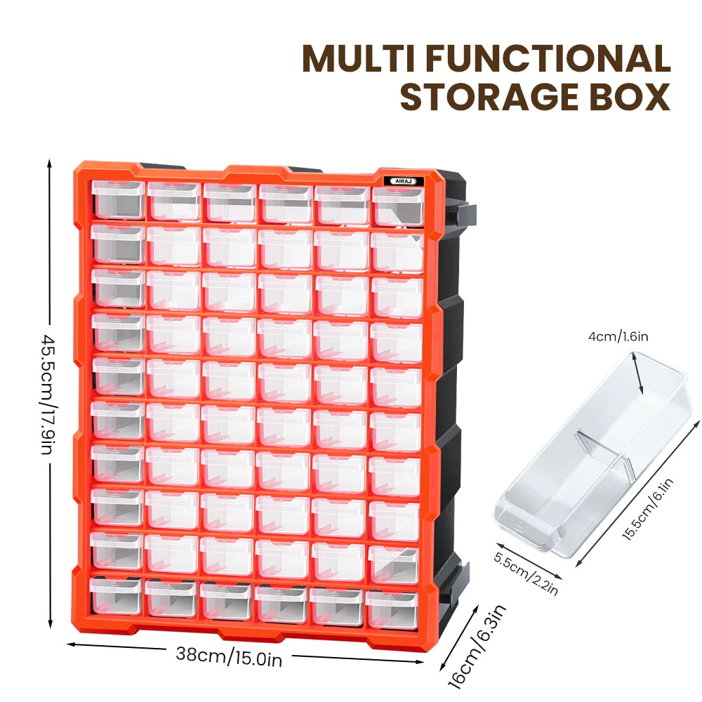AIRAJ Multi Drawer Plastic Storage Cabinet Bead Lego Makeup Organizer