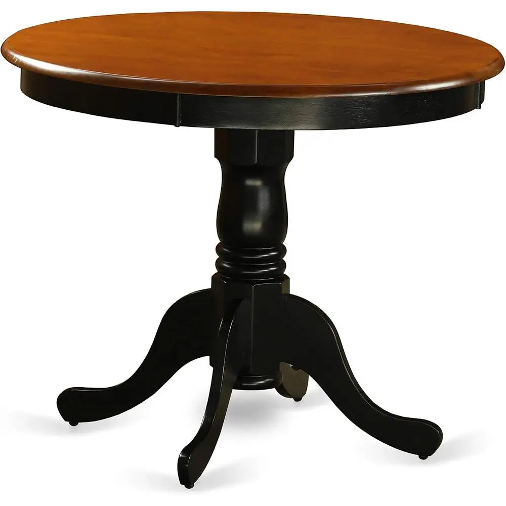 ANPL5-W 5 Piece Kitchen Table And Chairs Set Round Pedestal