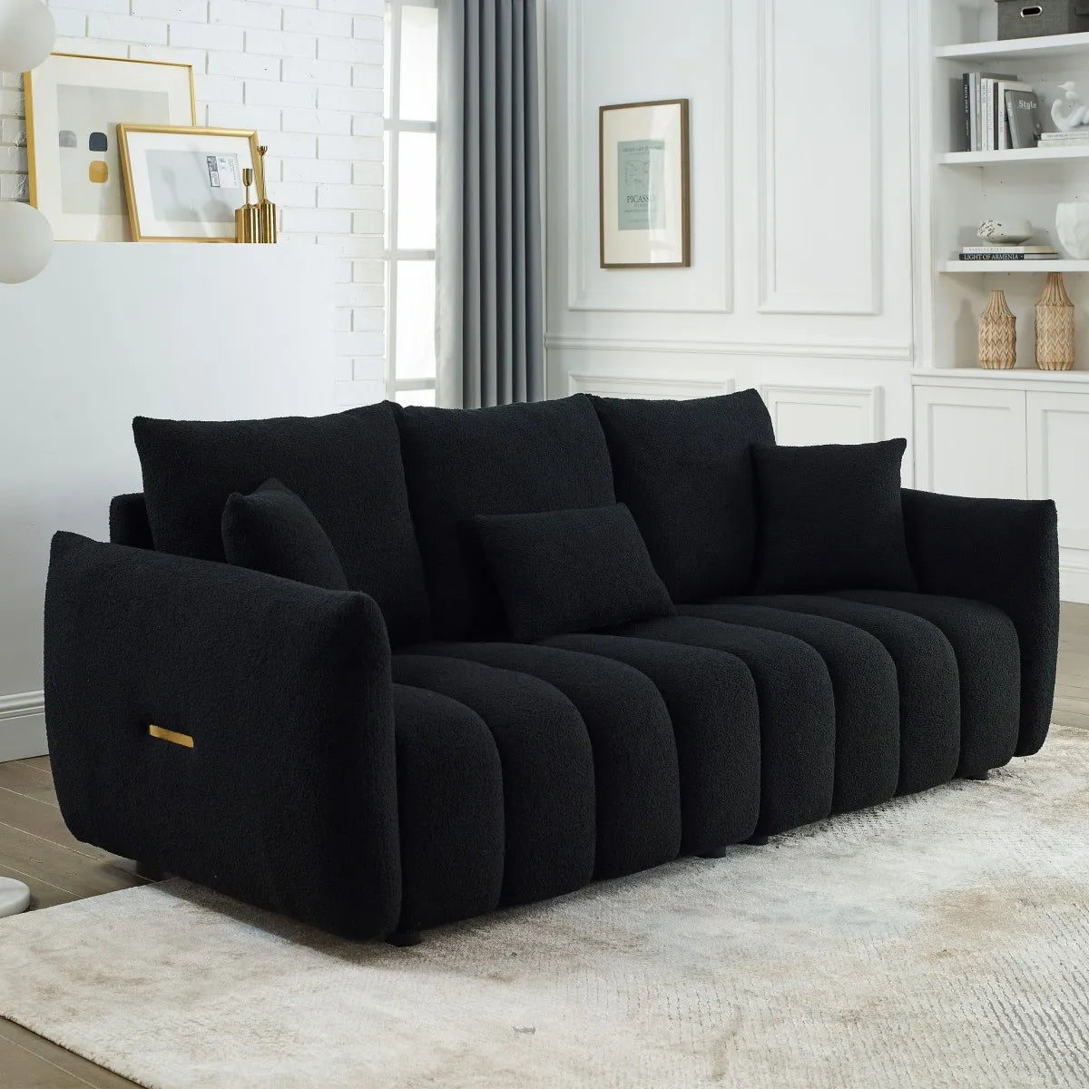 Modern Boucle Modular Sofa For Stylish Living Room