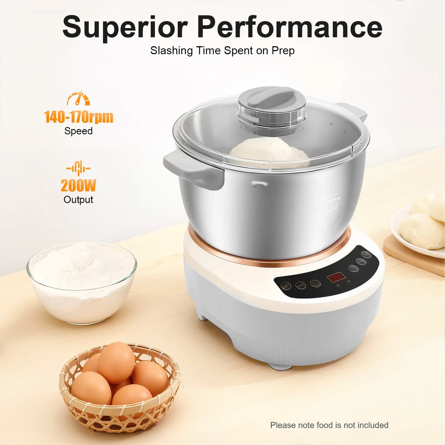 Electric Dough Maker With Ferment Function Dough Mixer For Pizza