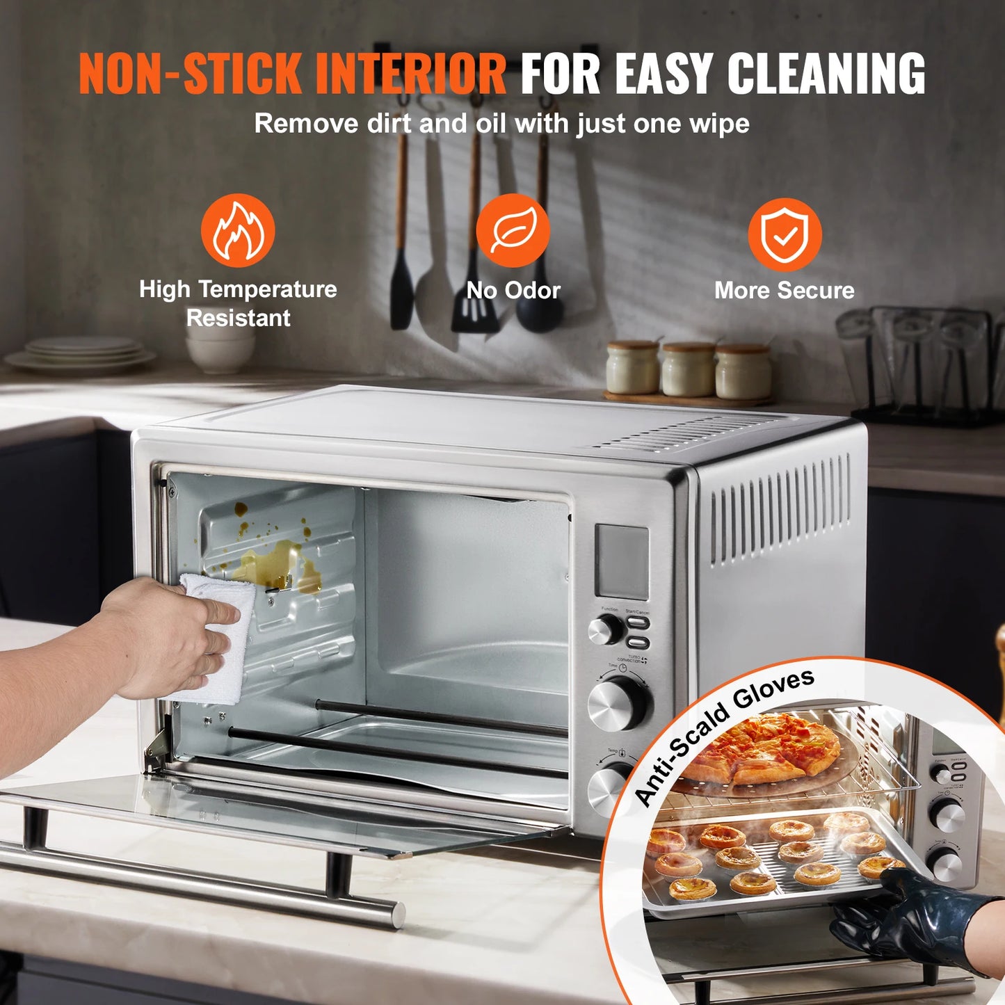 SucceBuy 13-In-1 Air Fryer Toaster Oven Convection Countertop