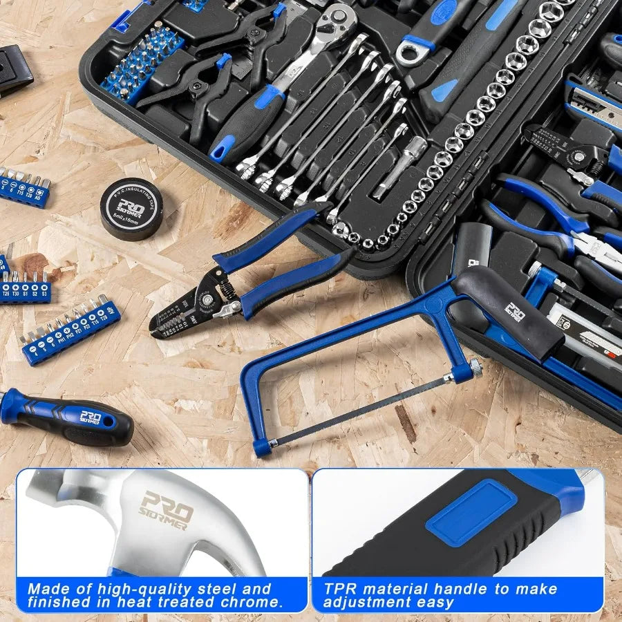Prostormer 259-Piece General Household Tool Kit With Storage Toolbox