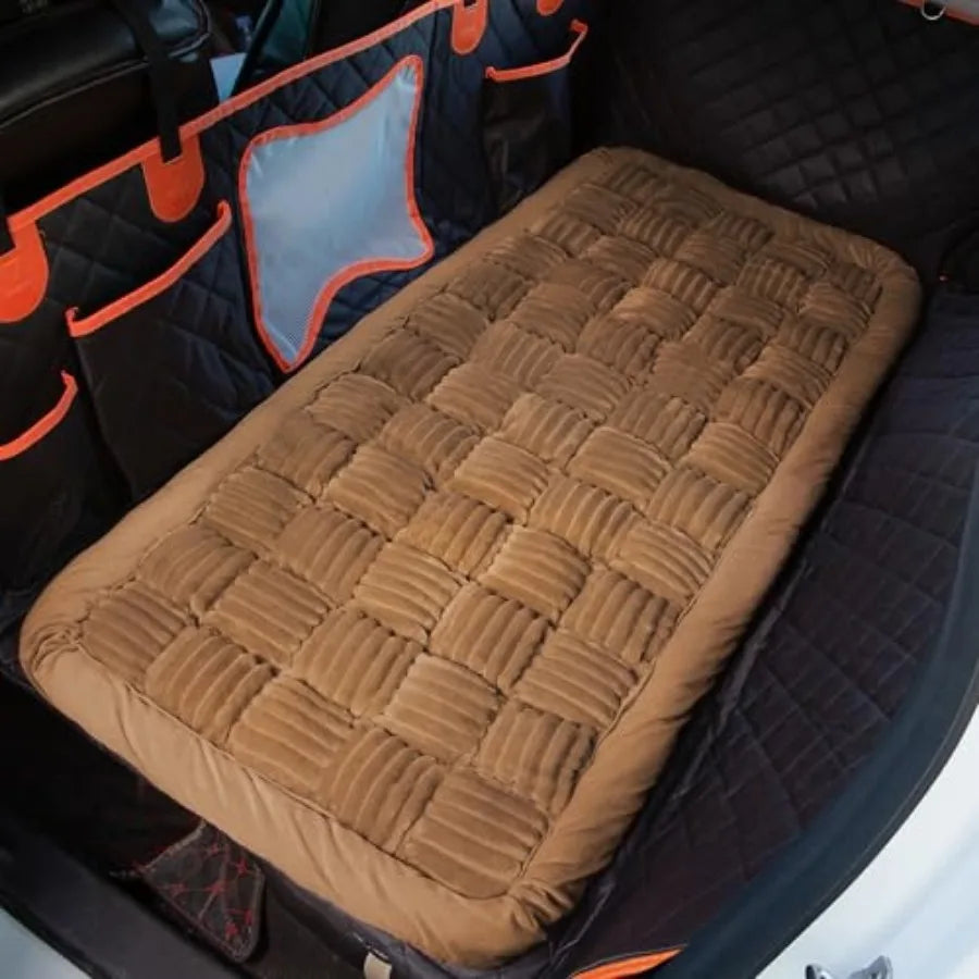 Backseat Pet Bed MatDog Bed for Car Fuzzy Dog Seat Cover for Car Back Seat Non-Slip Travel Pet Mat Fit for Backseat Extenders S